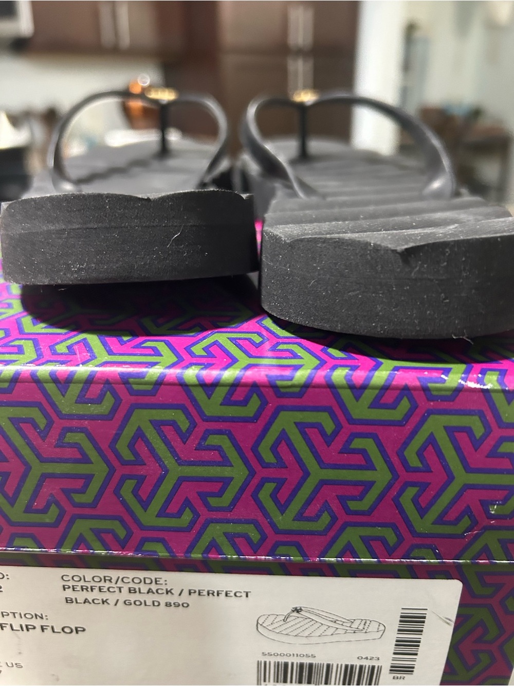 Tory Burch Black Kira Flip Flop - Picture 5 of 6